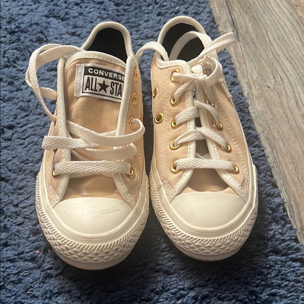 Converse Kids' Tan Canvas Sneakers